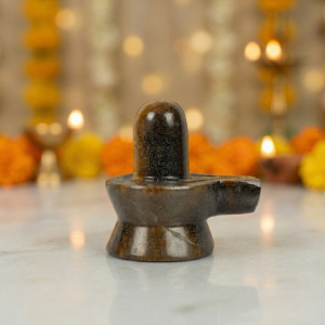 Natural Tiger Eye Shiva Lingam – Polished Crystal Shivalinga for Home Temple Decor