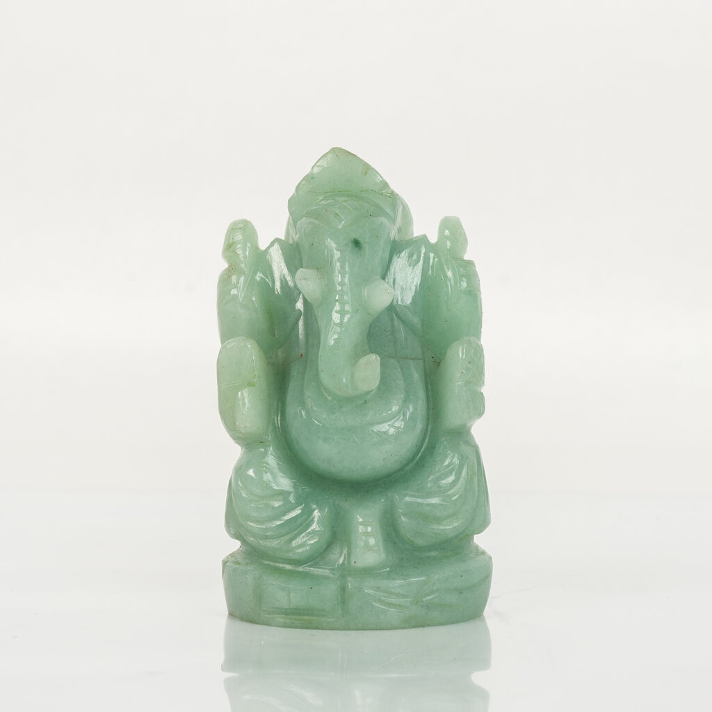 Light Green Aventurine Ganesh Idol – Natural Crystal Decorative Statue for Home & Office - Image 6